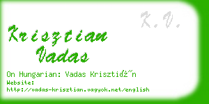 krisztian vadas business card